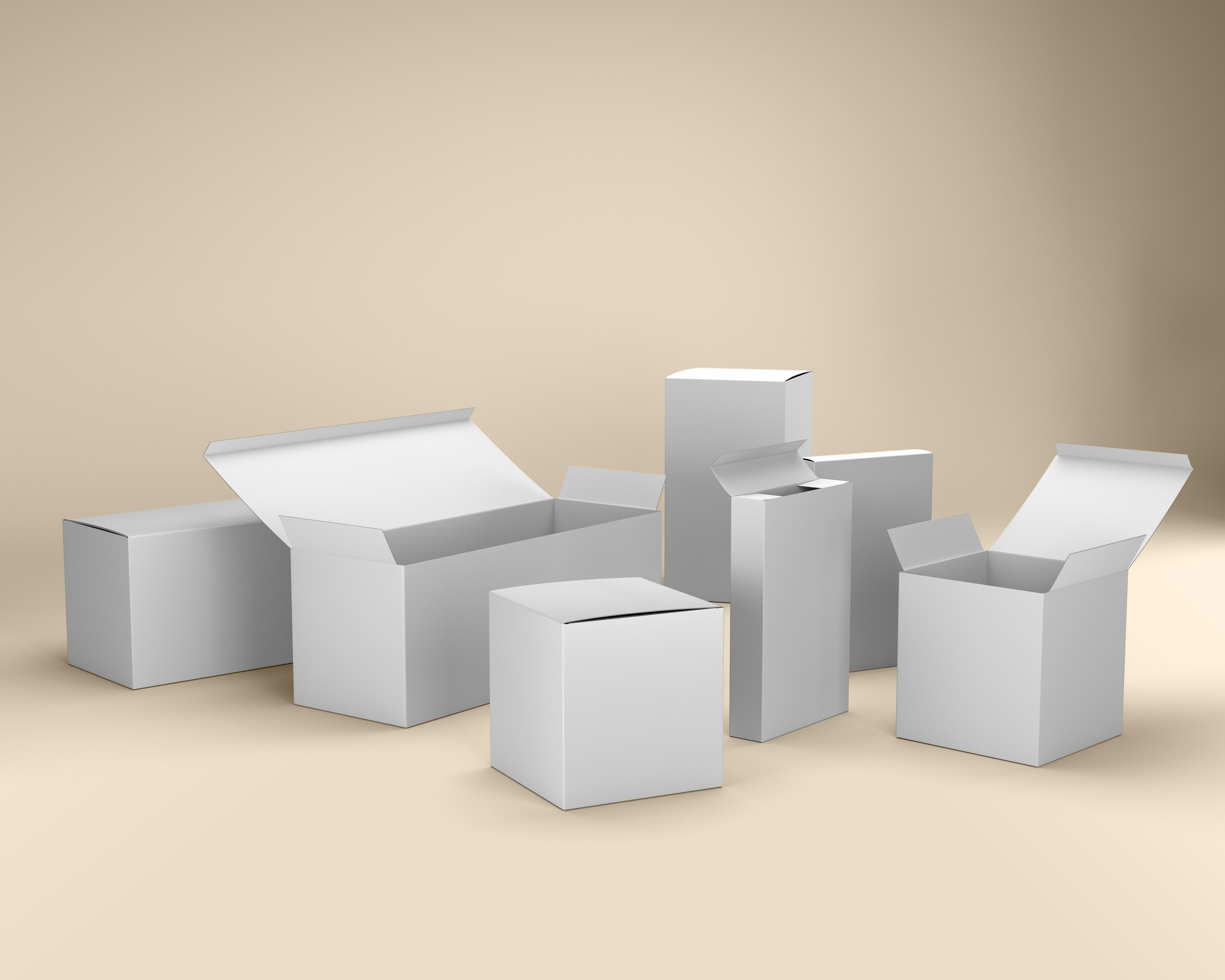Product Box (White SBS Cardboard) - 2 ½ x 1 x 2 ½
