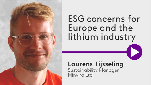 Laurens Tijsseling ESG concerns for Europe and the lithium industry promo thumbnail